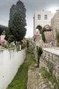 Storm drain Rhodes old town Royalty Free Stock Photo